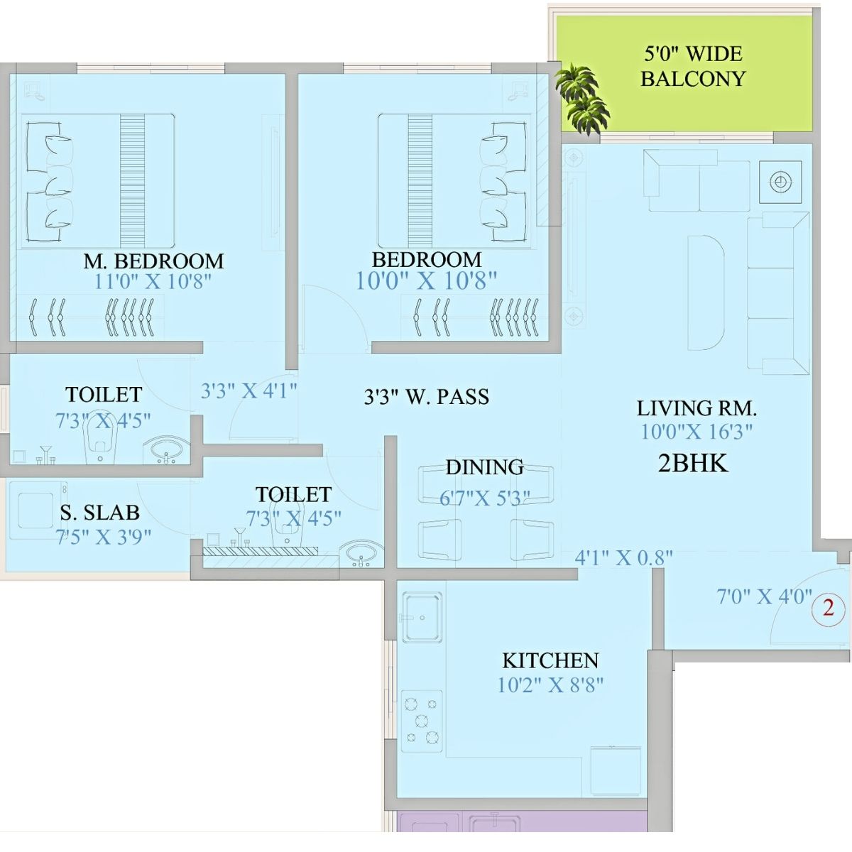 Mount-Casa-Floor-Plan-Unit-2