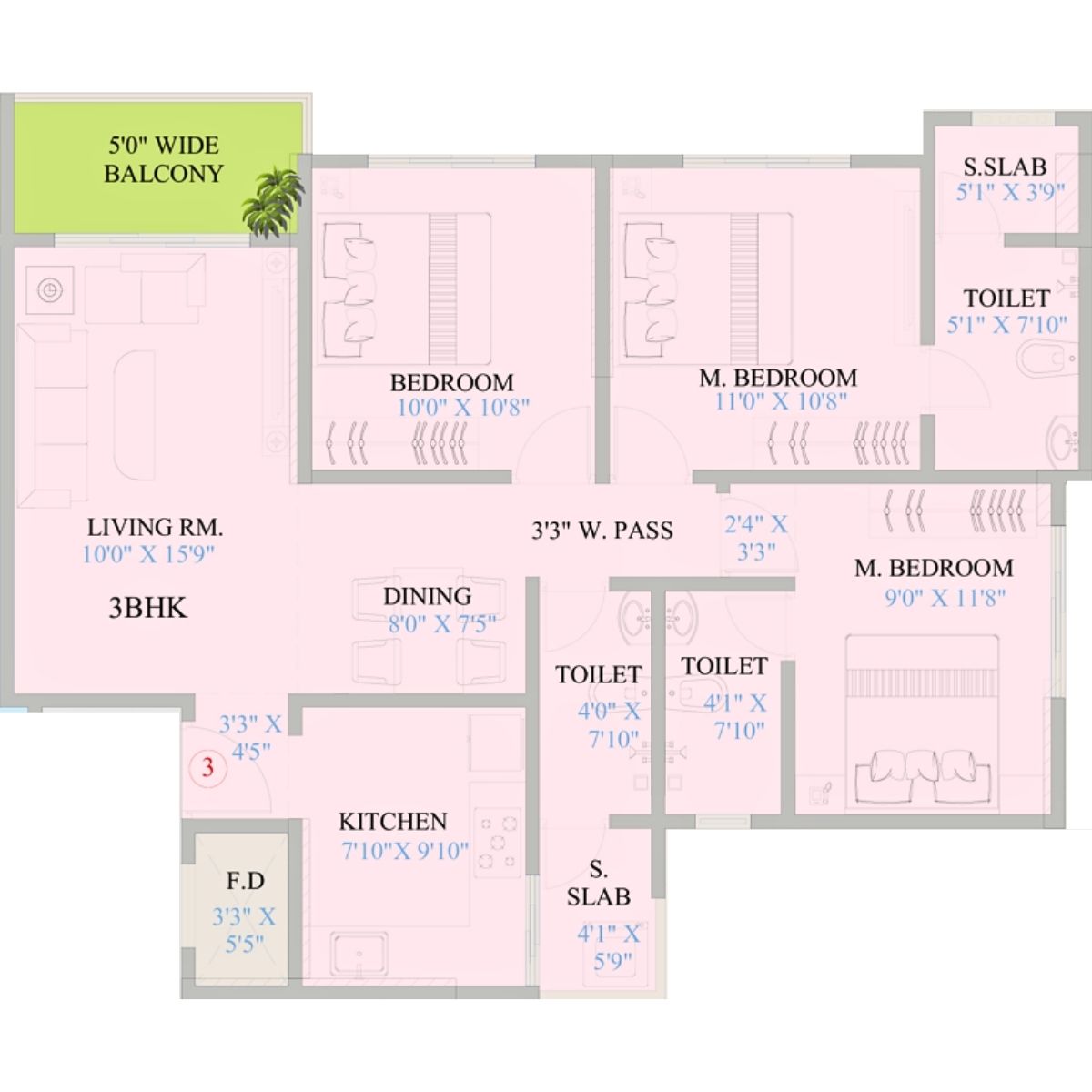 Mount-Casa-Floor-Plan-Unit-3